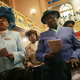 Parishioners sing during Easter service in Harlem at Mount Olivet Baptist Church on April 8, 2007, in New York City. (Mario Tama/Getty Images)